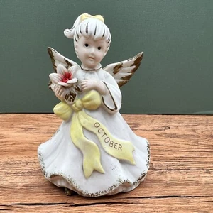 October Angel Bisque Keramik - reparierter Flügel - Bild 1 von 12