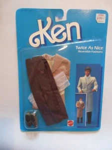 Mattel Ken 1985 dos veces más bonito moda reversible nuevo en paquete - Imagen 1 de 6