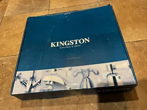 Kingston Brass English Country Kitchen Bridge Faucet With Sprayer KS3271ALBS - Picture 1 of 10