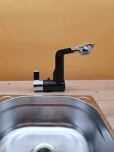 Comet Arona Wasserhahn, Ø22mm, 10 cm Auslauf Mikroschalter, chrom/schwarz, - Bild 1 von 8