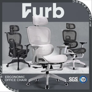 Furb Ergonomic Office Chair w/ Breathable Mesh High Back Computer Chair - Picture 1 of 39