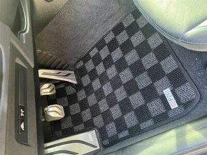 Alfombrilla delantera trasera a cuadros P2M para BMW F22 14-21 serie 2 F87 16-21 M2 cupé - Imagen 1 de 7