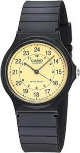 Casio Men's MQ24-9B Classic Analog Black Resin Band Round Yellow Round Watch - Picture 1 of 2