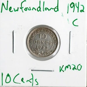Moneda Terranova 10 Céntimos 1942 C KM20, plata - Imagen 1 de 4