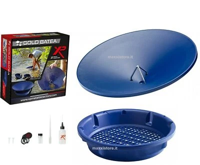 XP Xplorer kit gold pan batee batea 50 cm setaccio ricerca oro + accessori