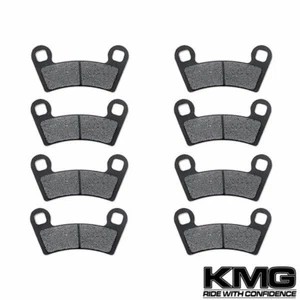 Front + Rear Organic NAO Brake Pads For 2010-2011 Polaris 550 Sportsman X2 - Picture 1 of 2