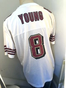 MAGLIA VINTAGE NFL SAN FRANCISCO 49ERS STEVE YOUNG #8 REEBOK USA XL calcio - Foto 1 di 15