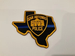 Patch sottile linea blu polizia San Antonio a forma di stato Stato Texas TX - Foto 1 di 1