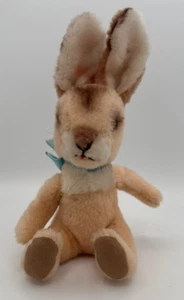 STEIFF Vintage Hase mit blauer Schleife 10" EUC helle Farben #S - Bild 1 von 3