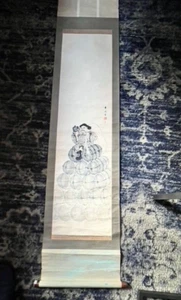 Japanese Painted Scroll "Daikoku" dated 1853 - Picture 1 of 3