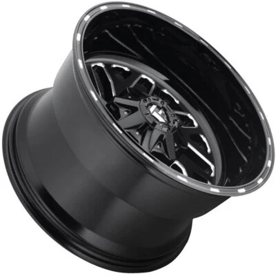 20 FUEL TRITON WHEEL RIM 20X10 D58120009846 6X139.7 6X5.5 -19MM BLACK MILLED - Image 1 of 4