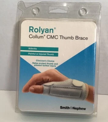 FÉRULA PULGAR soporte artritis *MARRÓN* DERECHA GRANDE gamuza CMC Foto 1 de 4