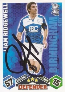 LIAM RIDGEWELL * SIGNED BIRMINGHAM 2009/2010 MATCH ATTAX TRADING CARD + COA - Bild 1 von 1