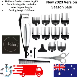 New Wahl Cord Precision Haircutting Kit Groom Pro Hair Clipper Complete Home Kit - Picture 1 of 3