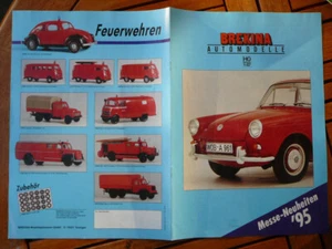 BREKINA Falt-Prospekt Automodelle Messe-Neuheiten 1995 1:87 H0 - Bild 1 von 4