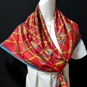RARE VINTAGE HERMES Silk Scarf "LES FEUX DE L'ESPACE" Carre 90 by Michel Duchene - Picture 1 of 16