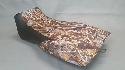 Polaris Sportsman 500 HO Seat Cover 1996-2004 in DRT CAMO & BLACK (front) - Image 1 of 4