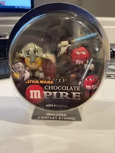 Star Wars Chocolate Mpire ~ Grievous & Obi-Wan Figure Set M&M's Hasbro 2005 NEW - Picture 1 of 3