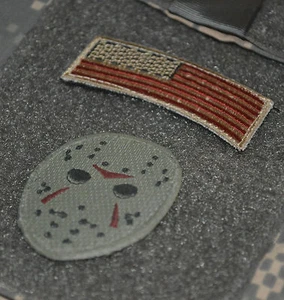 KANDAHAR POLO CLUB AFSOC TACP JTAC JTF WAR TROPHY 2TAB: US Flag + Jason's Mask H - Picture 1 of 12