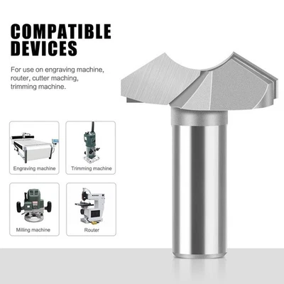 Round Bead Carving Router Bit for Woodworking Buddha Beads with 6mm 12mm Shank - Image 1 of 4