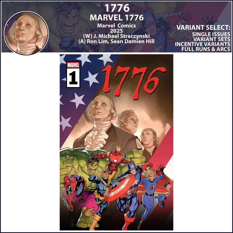 1776 (2025) #1 Marvel Comics COVER SELECT - Image 1 of 1