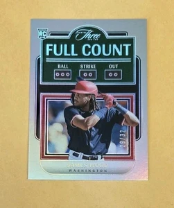 2024 Three & Two Full Count 29/32 James Wood #9 Rookie RC Jersey Number Match SP - Bild 1 von 4