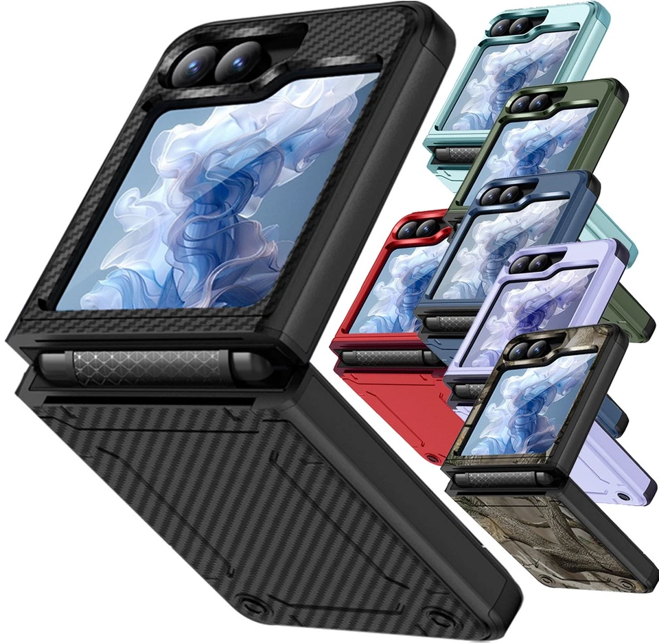 Funda Híbrida Rizz para Galaxy z Flip 7 FE & Z Flip 6 Teléfono Deslizante Bisagra Protección Foto 1 de 1