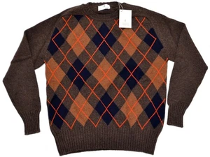 Suéter de cuello redondo 100 % lana de cordero para hombre Scott & Charters Geelong - Imagen 1 de 5