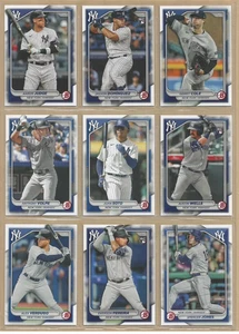 2024 Bowman NEW YORK YANKEES card Team Set.....Loaded 1st & RC's - Picture 1 of 2