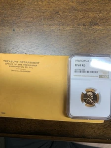 1960 US MINT Sealed 90% Silver Proof Set & OGP + NGC PF67 RD Small Date - Picture 1 of 3