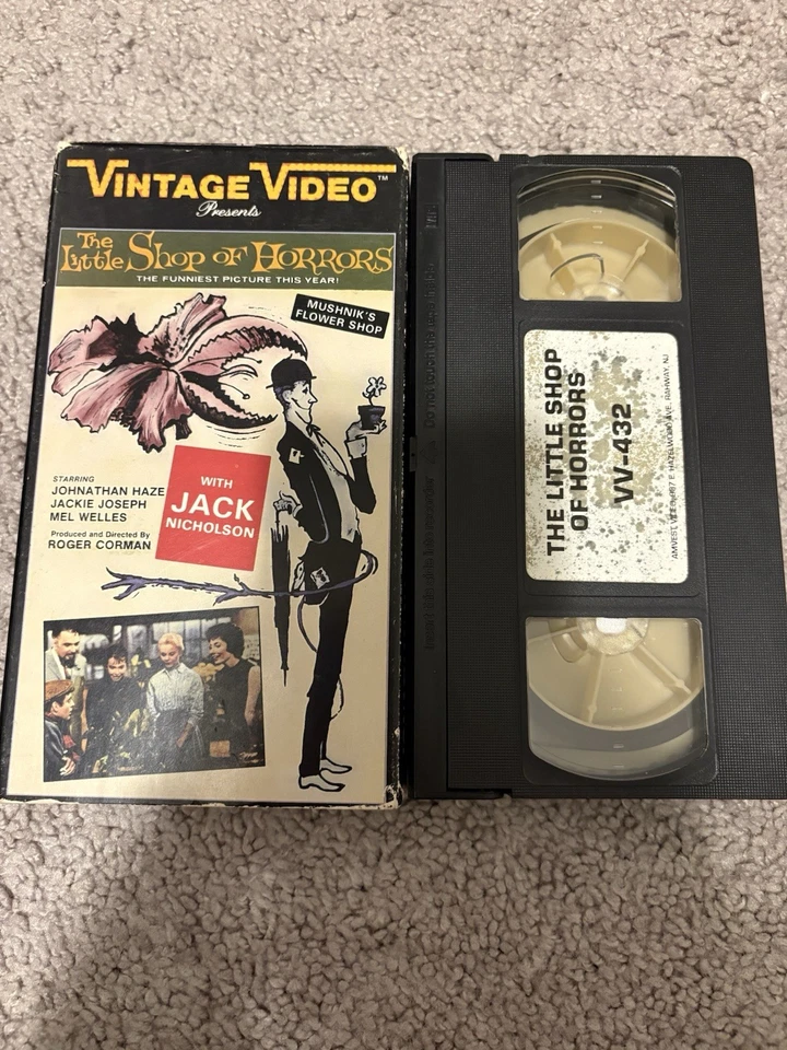 The Little Shop of Horrors VHS Jack Nicholson Vintage Rare Horror Foto 1 de 1