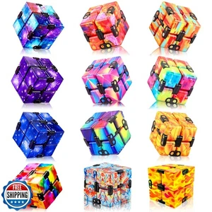 12 Pack Infinity Cube Fidget Toy, Fidgeting Game for Adults, Cool Mini Gadget - Picture 1 of 5