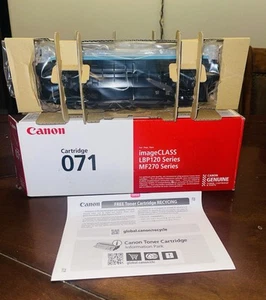 Genuine Canon 071 Black Toner Cartridge imageClass LBP120⚠️OPEN BOX/SEALED BAG⚠️ - Photo 1/1