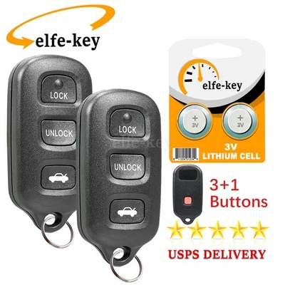 2 para Toyota Camry 2002 2003 2004 2005 2006 mando a distancia llave de entrada sin llave 4B Foto 1 de 4