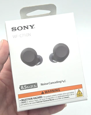 *New Sealed* Sony WF-C710N Noise Canceling Ear Buds, Black iPhone Android - Image 1 of 4
