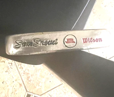 Vintage Wilson Sam Snead Putter All Time PGA Wins LDR60s 70s ORIG Dual-Faced 34" - Image 1 of 4