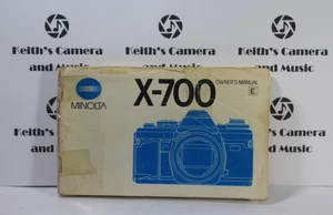 Minolta X-700 X700 Camera Instruction Manual English Owners Manual Book FreeShip - Picture 1 of 10