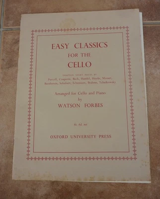 Easy Classics for Cello Watson Forbes Oxford Uni Press 13 Short Pieces - Image 1 of 3
