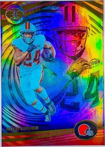 Panini Illusions 2023 - Nick Chubb #24 Hobby stock grueso refractor de lámina de oro - Imagen 1 de 2