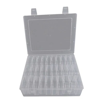 Small Parts Beads Storage Containers Clear Plastic Boxes for Organizing - Image 1 of 4