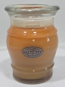 Salt City Candle Company Woodberry 10 Unzen Glas nicht mehr produziert unbeleuchtet unbenutzt - Bild 1 von 7