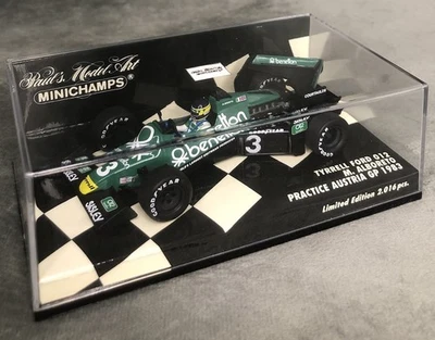 Minichamps F1 1:43 M Alboreto Tyrrell Ford 012 Practice Austria GP 1983 - Image 1 of 4