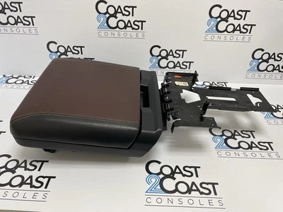 BLACK + MAROON | FOLD OUT ARMREST | 2021 2022 2023 2024 2025 F150 CENTER CONSOLE - Image 1 of 4