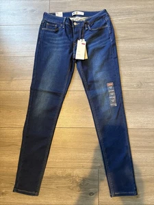 Levi's 535 Women's 29/9M Super Skinny Blue Denim Jeans Ultra Low Rise Soft NEW! - Picture 1 of 5