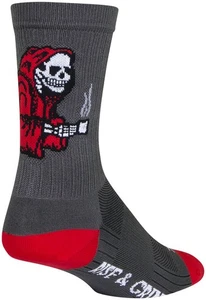 SockGuy SGX Rise and Grind Socks - 6", Gray, Small/Medium - Picture 1 of 5