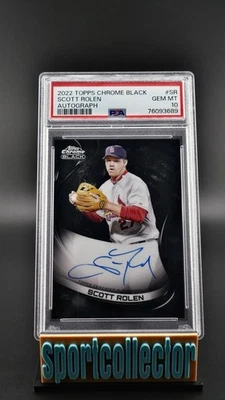 2022 Topps Chrome Black - Autographs Scott Rolen #CBA-SR (AU) - Image 1 of 2