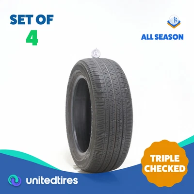 Set of (4) Used 205/55R16 Dunlop Enasave 01 AS 91H - 6.5-8.5/32 (15535) - Image 1 of 4