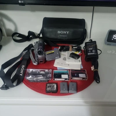 Sony Handycam DCR-HC39E Mini Dv/sd Card Camcorder Full Kit All Extras + Tapes - Image 1 of 4