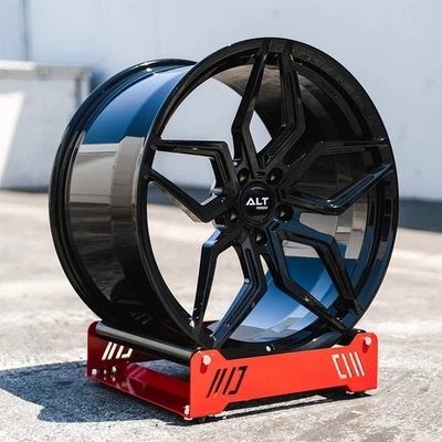 Ruedas ALT5R forjadas de 20" 21" en negro brillante para Audi R8 2016-2025+ Foto 1 de 4