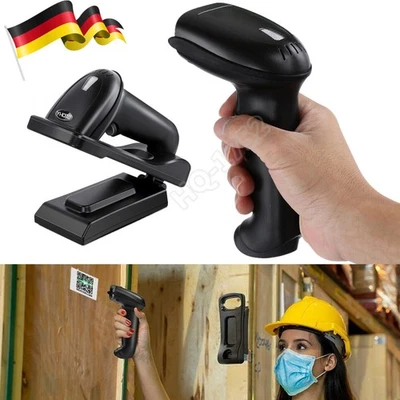 Handheld Barcodescanner Funkscanner USB 2D QR Code Inventory Reader kabellos DHL - Bild 1 von 4